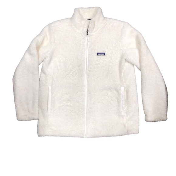 Patagonia Jackets & Blazers - Patagonia Women's Los Gatos Fleece Coat Jacket White Cozy Full Zip Size XL Women